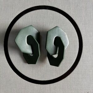 Geometric Clay Earrings